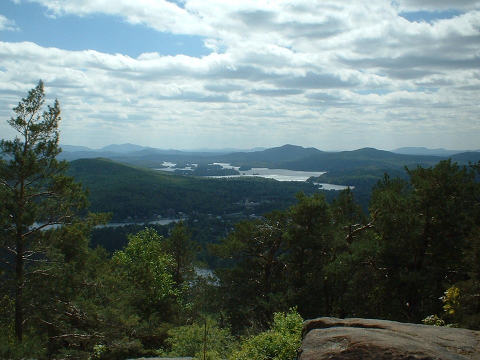 Saranac Lake, NY : Saranac Lake from the top of Mount Baker