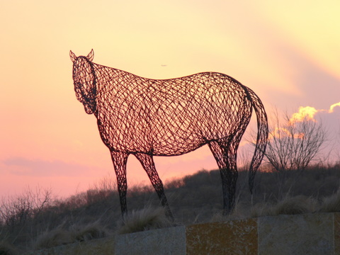 The Colony, TX: The Colony Horse Sculpture