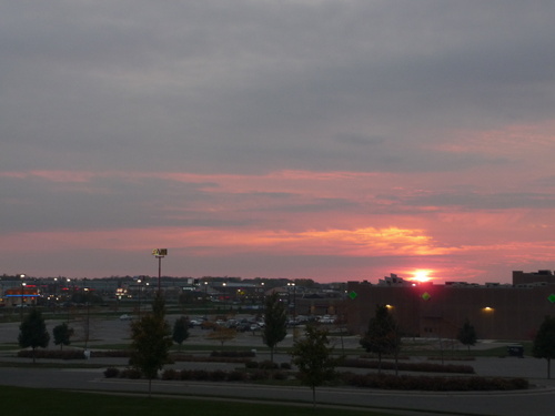 Rogers, MN: Sunset over Rogers, MN Highway 101, east of the theaters, Taken from The Preserve at Commerce