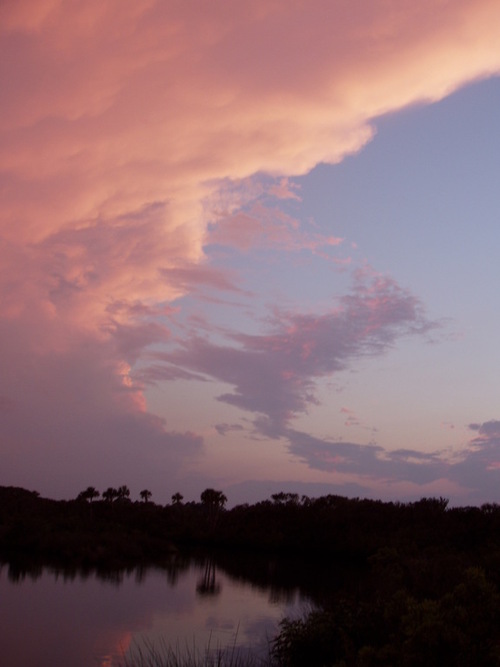 Flagler Beach, FL : Marshland Sunset,  Flagler Beach, FL