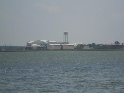 Poquoson, VA: Langley AFB from Amory's Wharf