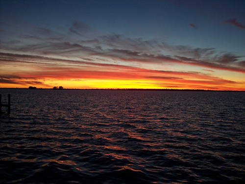 Dunedin, FL : View from the end of San Salvador Road in Dunedin, FL