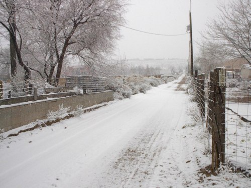 Corrales, NM : Hollywood Blvd in Corrales Jan.4,2009