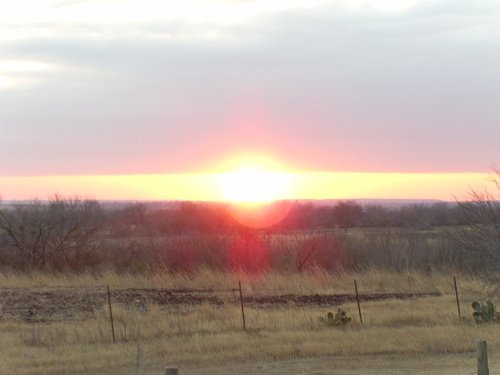 St. Hedwig, TX : sunset Jan 24th, 2009