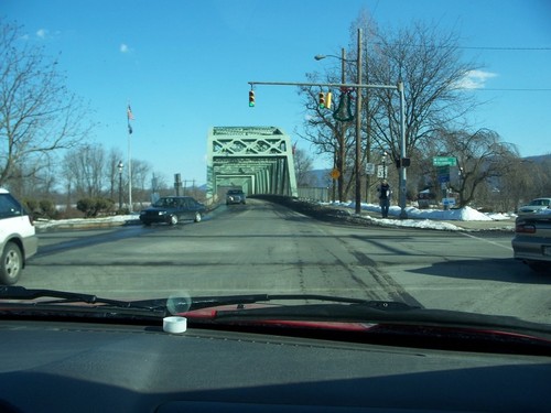 Jersey Shore, PA: bridge going over to antes fort in jersey shore