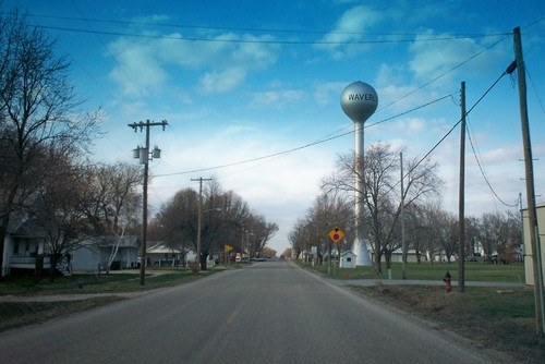 Waverly, KS: Entering Waverly from the south