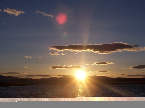 Maxwell, NM : Stubblefield Lake at sunset