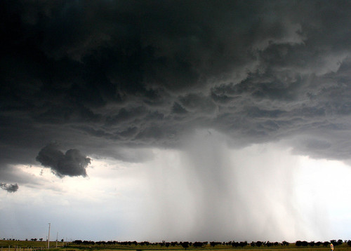 Guymon, OK: A thunderstorm downburst in Guymon, Oklahoma. Aug. 13, 2006.