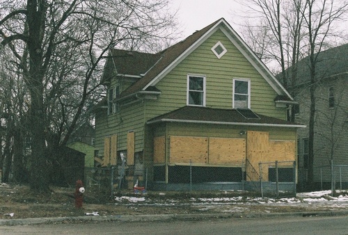 Minneapolis, MN: An abandoned house in Minneapolis' Phillips Neighborhood, South Side