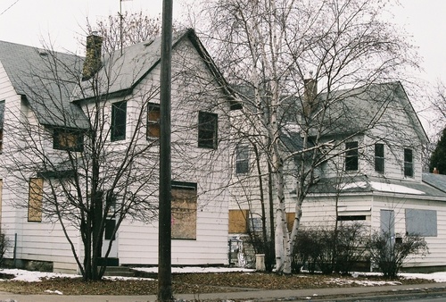 Minneapolis Mn Two Abandoned Houses On Dupont Avenue Minneapolis