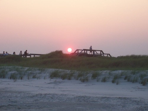 Sunset Beach, NC : Sunset Beach at dusk