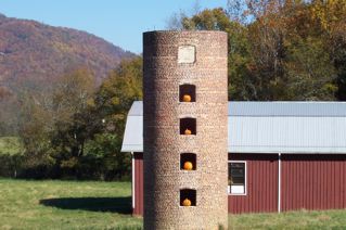 Swannanoa, NC: Red Barn in October at Warren Wilson College in Swannanoa