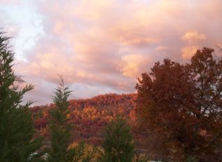 Swannanoa, NC : Swannanoa Fall Sunset in the Mountains