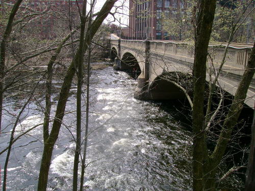 Chicopee, MA : Picture of Davitt bridge taken from Granby Rd