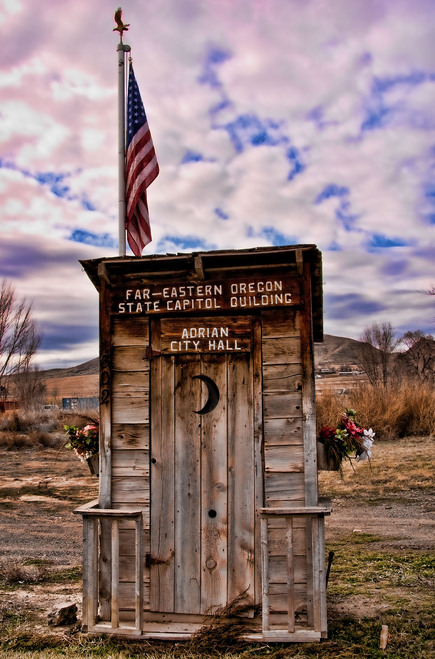 Adrian, OR : A photo of the Adrian City Hall.