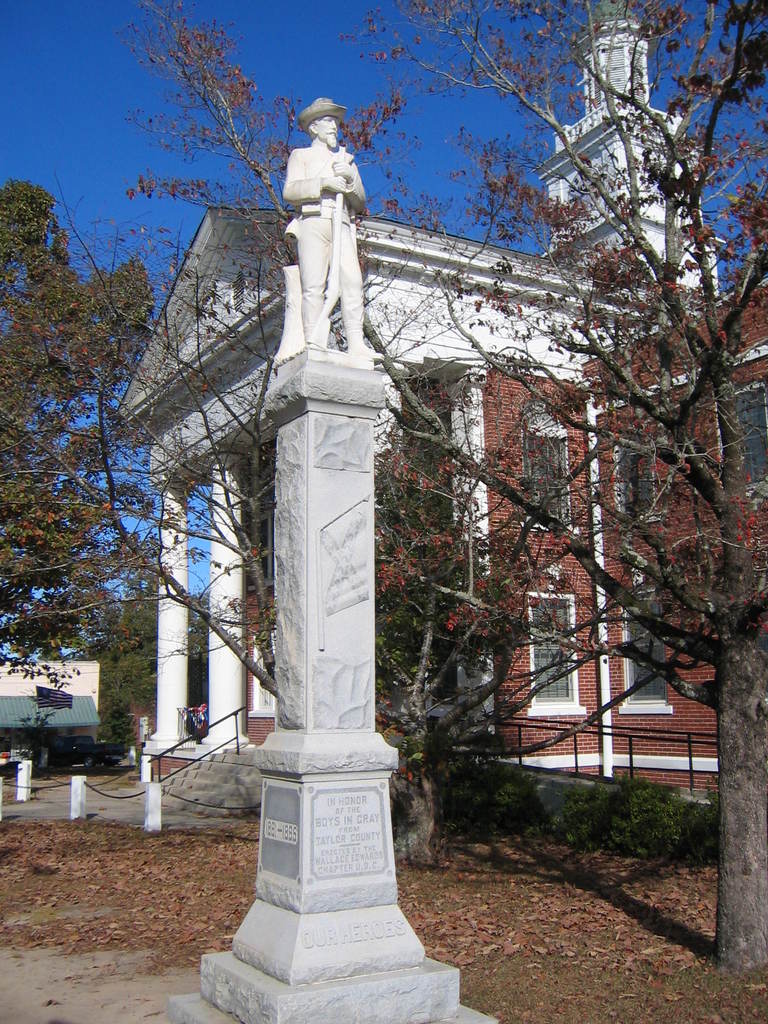 Butler, GA: Confederate Monument, Taylor County Courthouse, Butler, Ga