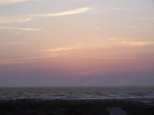 Bald Head Island, NC : sunset on bald head island
