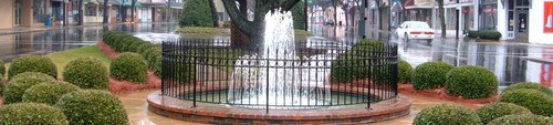 Forest City, NC: Water Fountain in the middle of town, it has become an Icon.