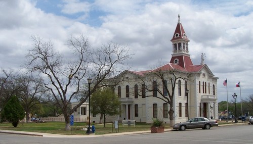 Floresville, TX: Wilson County Courthouse in Floresville, Texas.