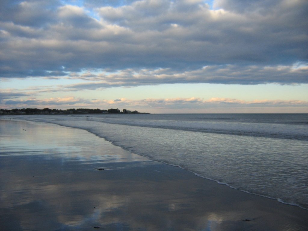 Hampton, NH : Sunset at the beach
