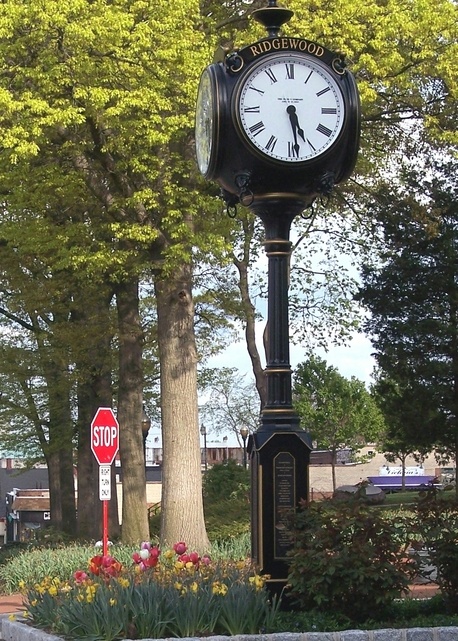 Ridgewood, NJ: Antique Clock in the Heart of Downtown Ridgewood