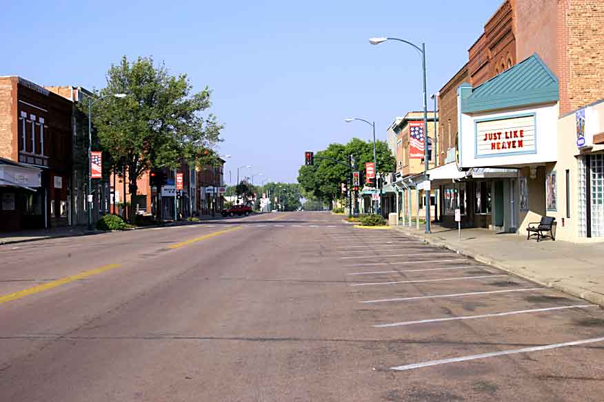 Vermillion, SD: Main Street Looking West. Historical Distric