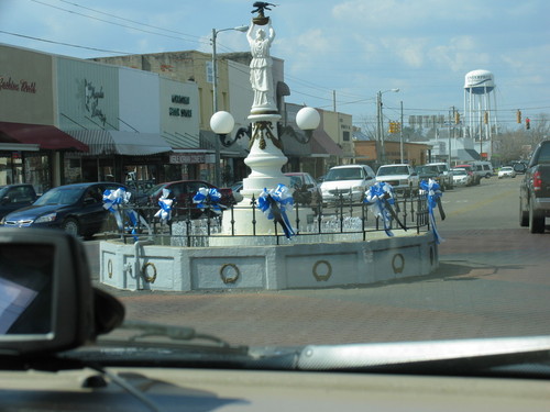 Enterprise, AL: the statue of the wevil as we were driving through after the tornado 3-10-07