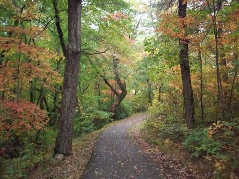 Fairfield Glade, TN : Walking path in Fairfield Glade's Village Green area. (Fall 2008)