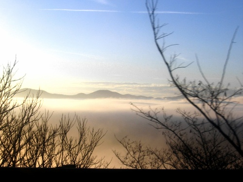 Waynesboro, VA: fog over the valley