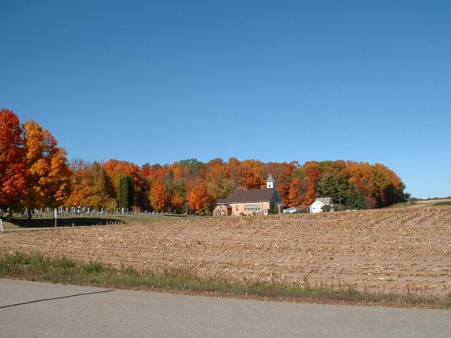 Antigo, WI: Highway 32, near Mountain, Wisconsin, October 2004