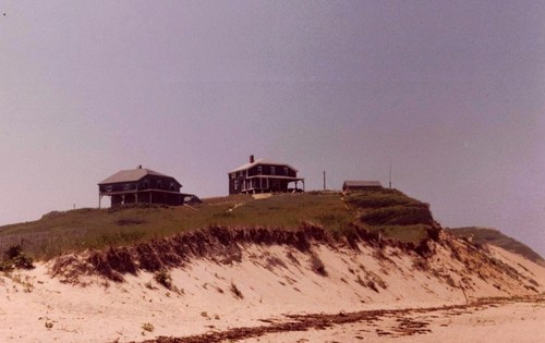 Truro, MA: Gazing up from the beach, August 1980