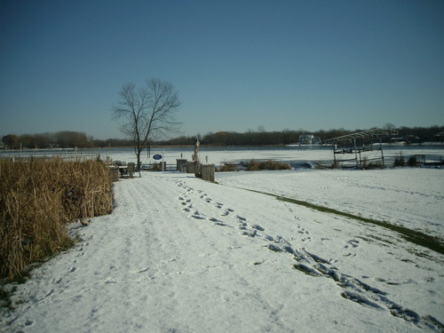 Muskego, WI: Bass Bay in winter