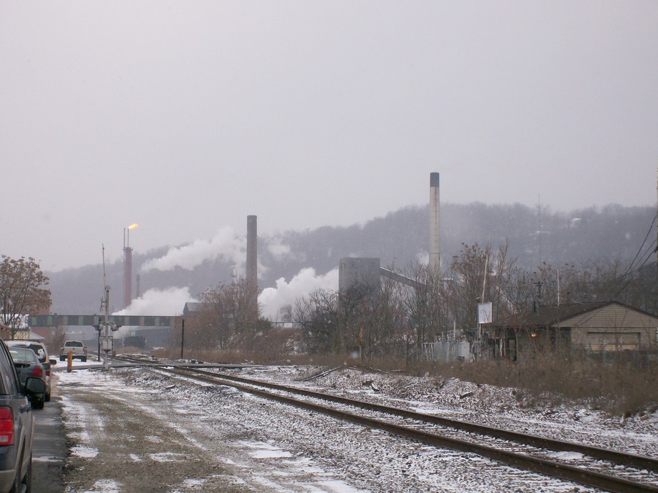 Monessen, PA: Downtown along the river