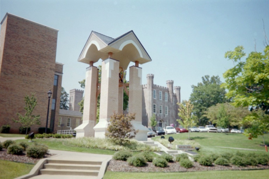 Florence, AL: Smith Bell tower in fron of Weaslyan hall in UNA