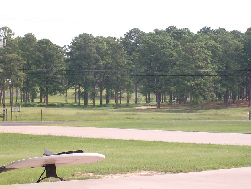 Huntsville, TX: A view of a field next to the Huntsville Prison. This was taken from the Huntsville United Pentecostal Church; we evacuated there from Baytown for Hurricane Ike.