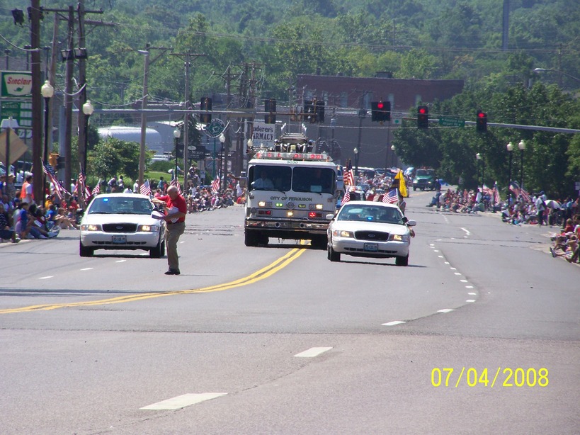 Ferguson, MO: The Start of the Fourth of July Parade