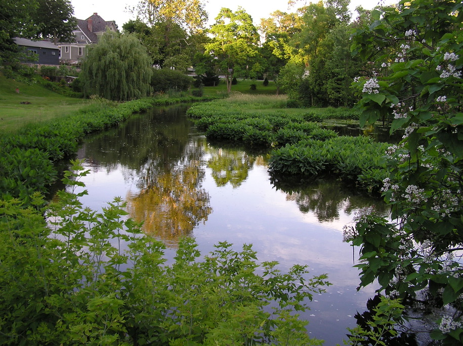 Wolcottville, IN Little Elkhart River in town photo, picture, image
