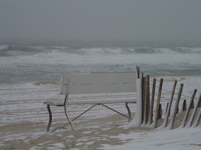 Lavallette, NJ : stormed beach