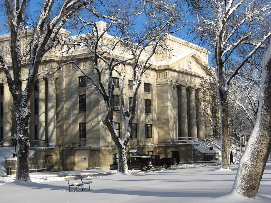 Prescott, AZ: Courthouse Snow