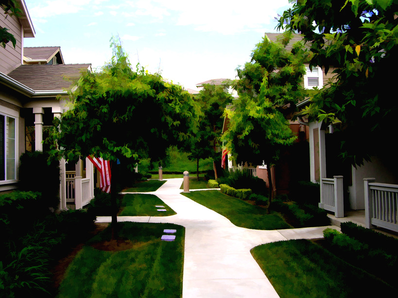Aliso Viejo, CA: this is a paseo in aliso viejo