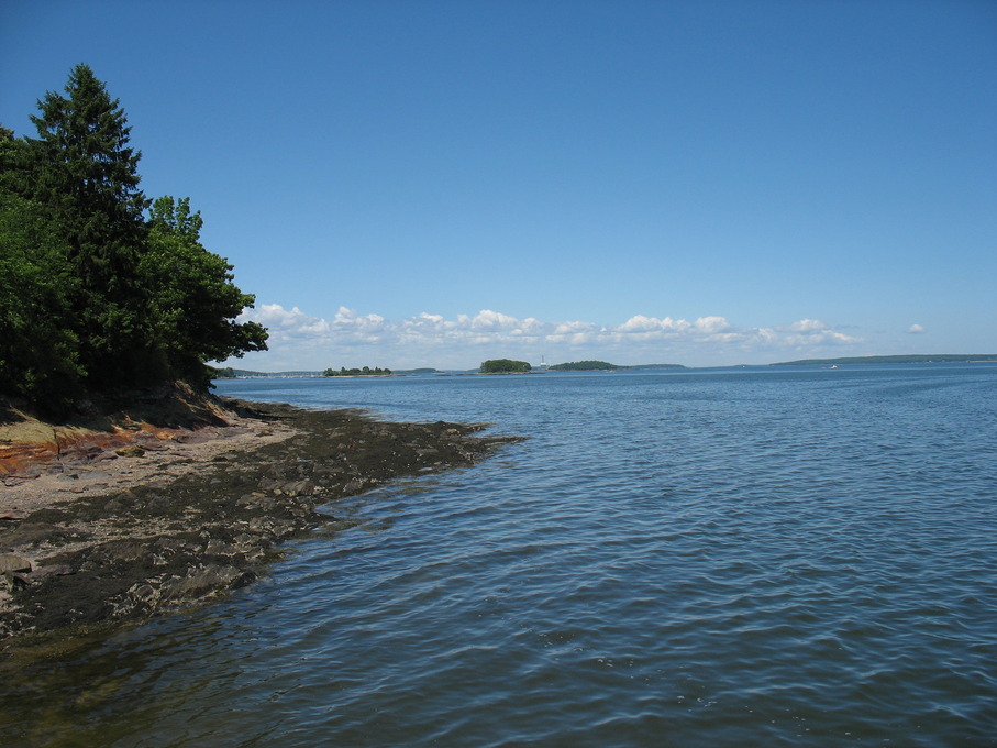Falmouth, ME : Looking out onto Casco Bay from Mackworth Island