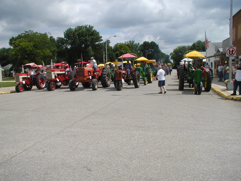 Lakota, IA Tractor parade downtown Lakota Ia. photo, picture, image