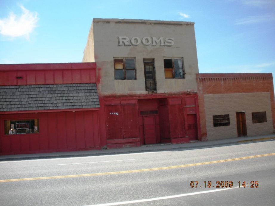 Hudson, WY: Historic hotel (with emergency 2nd floor exit)