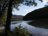 Tionesta, PA: allegany river by light house Aug. 2008
