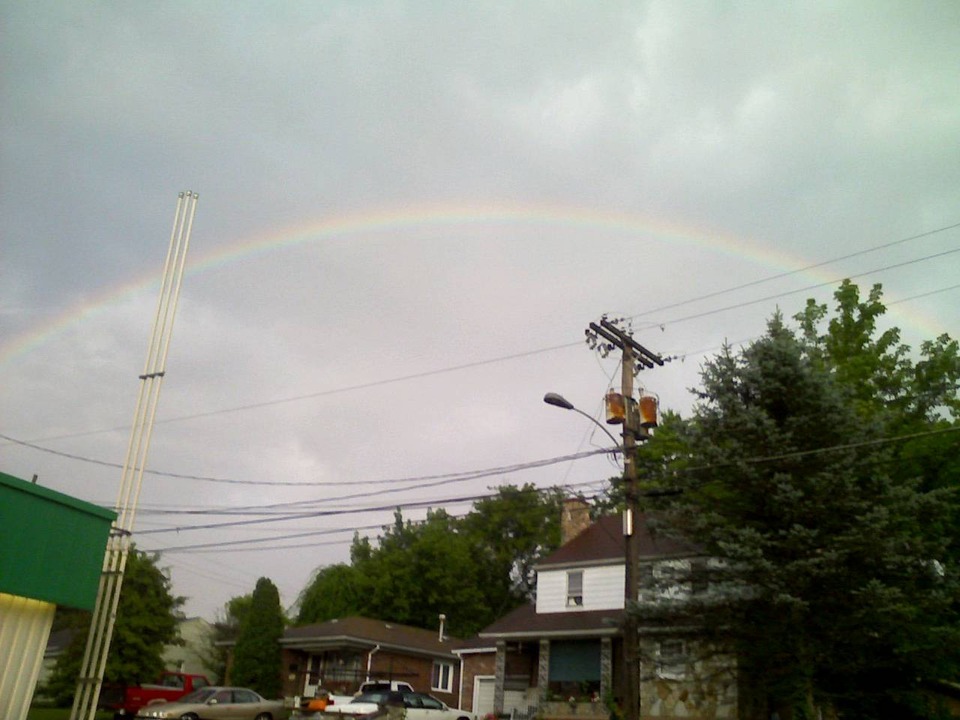 Oak Hill, WV: Rainbow over Main Street, Oak Hill