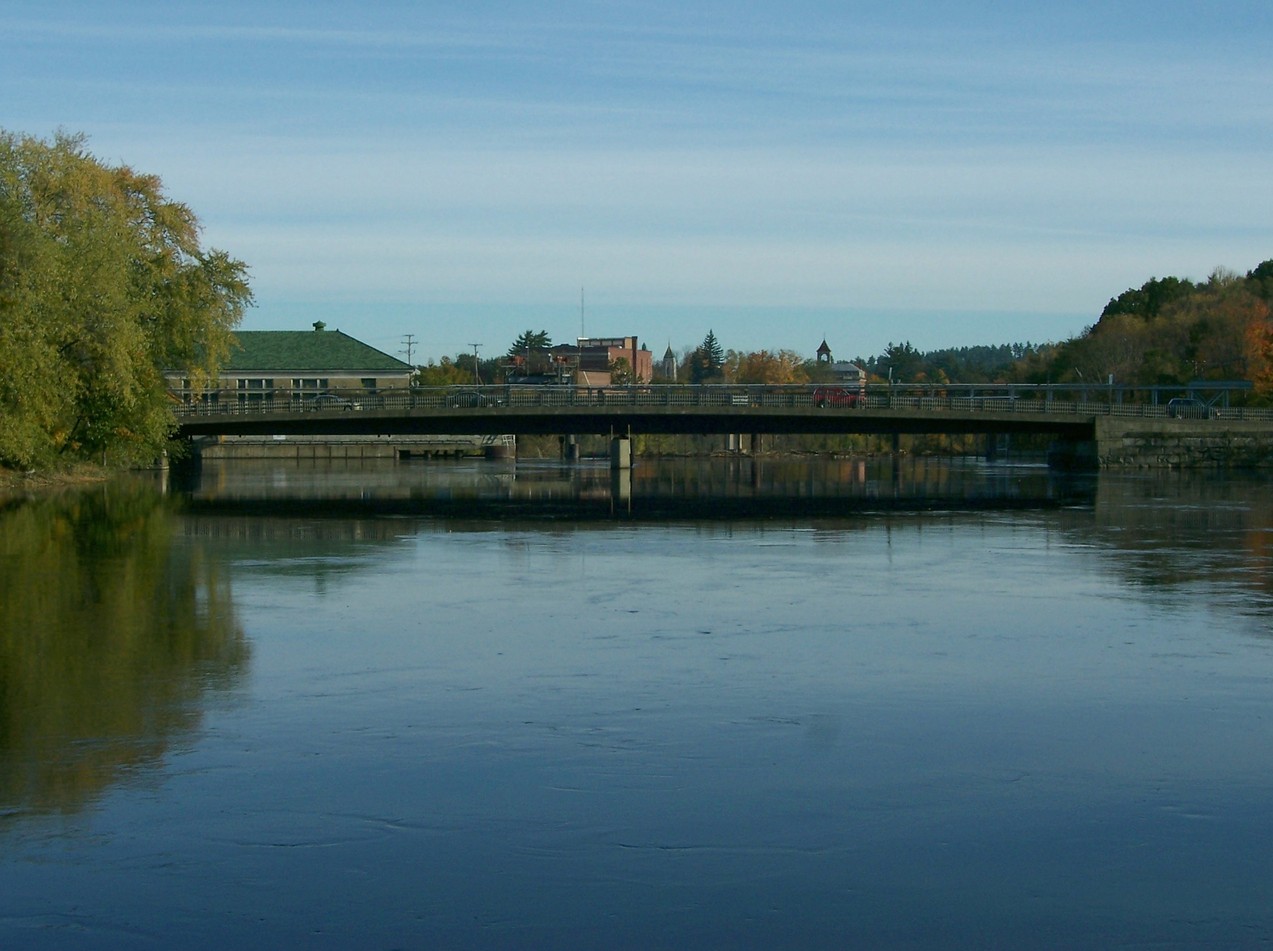 Skowhegan, ME Margaret Case Smith Bridge at the Kennebec River in