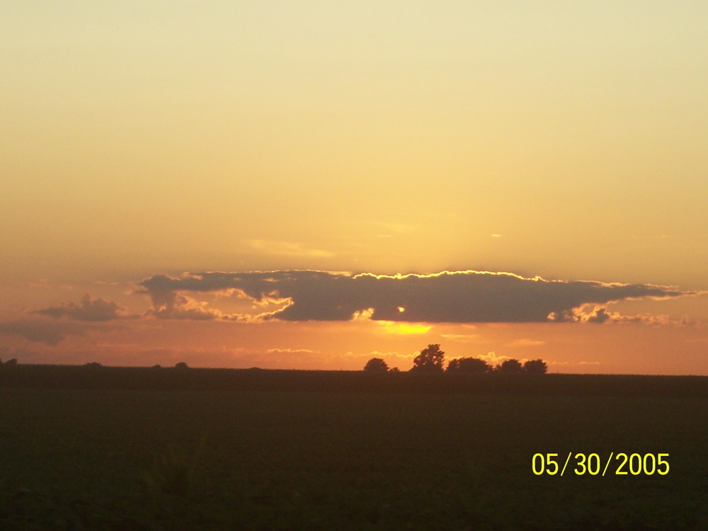 Frankfort, IN: Countryside Sunset