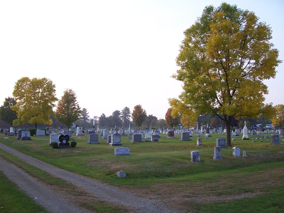 Skowhegan, ME: Calvary Cemetery in Skowhegan Maine