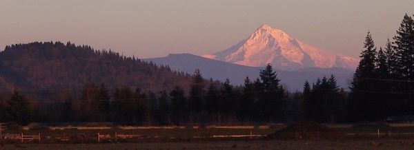 Vancouver, WA Mount Hood from the fire station at Ward