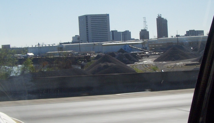 Beaumont, TX: View of downtown Beaumont as seen from I-10